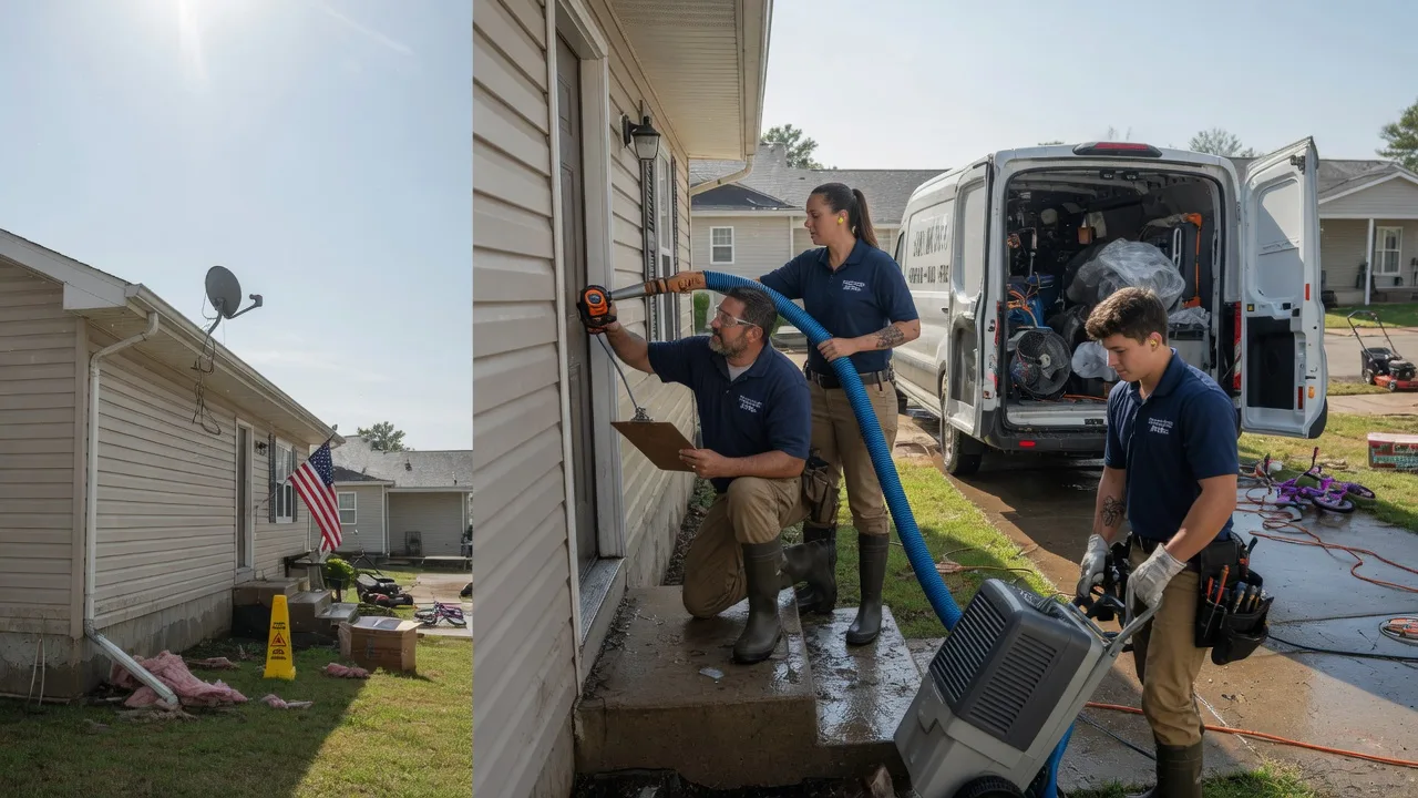 Ceiling Water Damage Restoration in Linwood, MA near me